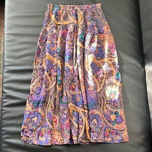 Colorful Paisley Maxi Skirt